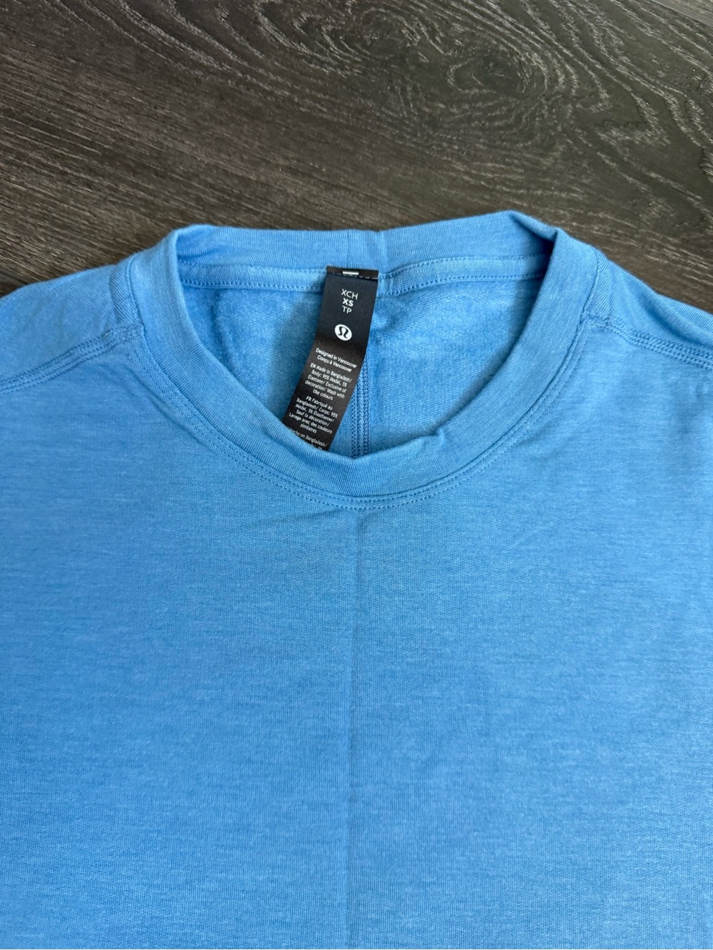 NWT Lululemon Men’s BeCalm Relaxed-Fit T-Shirt in Heathered Ocean Wave - XS - Picture 8 of 9